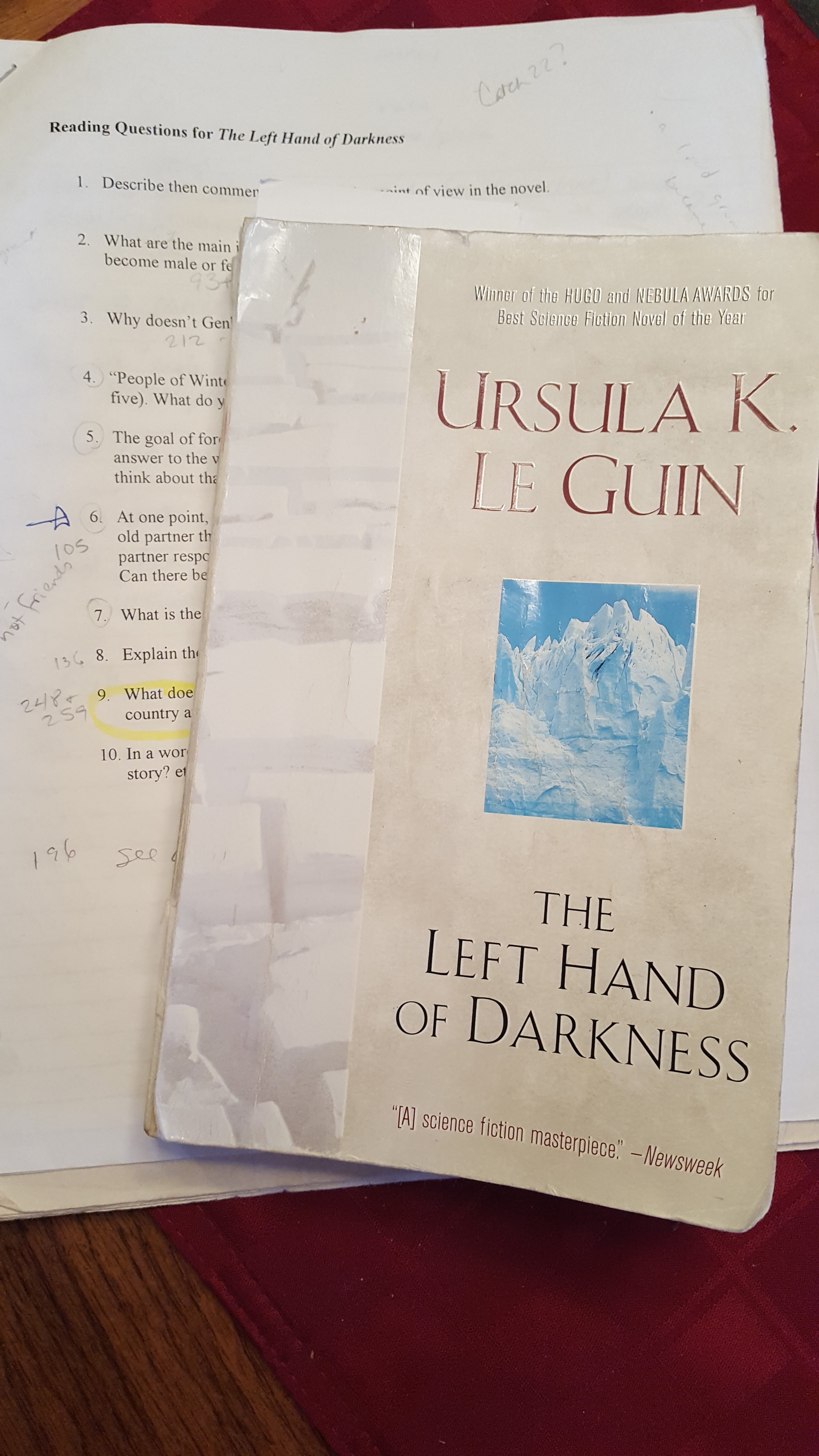 Left Hand Of Darkness By Ursula Le